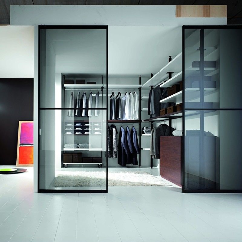 Cabrio contemporâneo YALIG Pole System Walk In Room Gabinete de estilo aberto Armários grandes