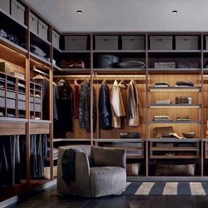 Estilo de design contemporâneo YALIG Veneer Armários de canto modernos para móveis de quarto