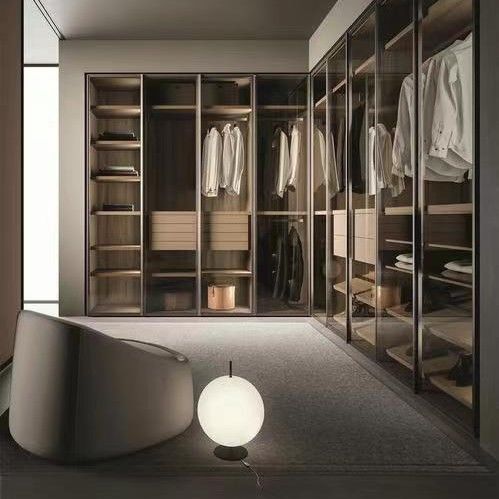 Estilo de design contemporâneo YALIG Veneer Armários de canto modernos para móveis de quarto