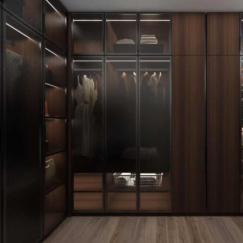 Estilo de design contemporâneo YALIG Veneer Armários de canto modernos para móveis de quarto