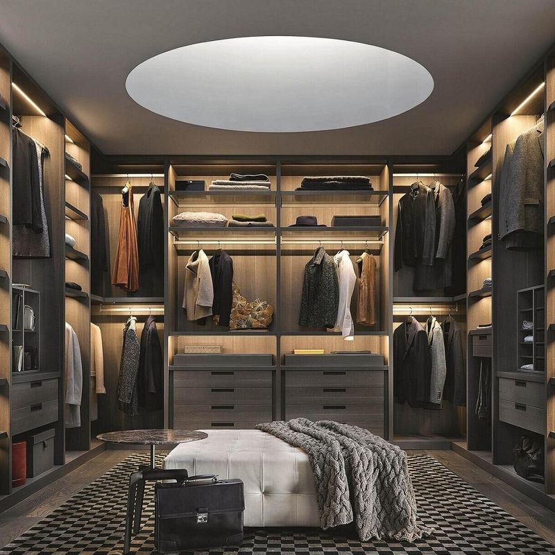Estilo de design contemporâneo YALIG Veneer Armários de canto modernos para móveis de quarto
