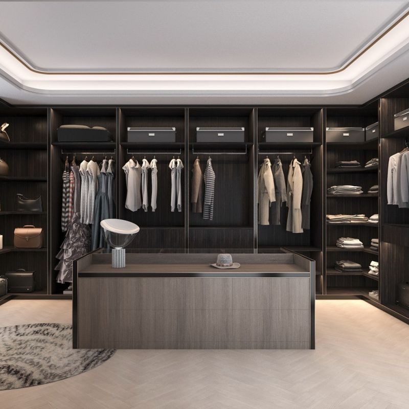 Armário de madeira de estilo contemporâneo para móveis de quarto de cores personalizadas modernas