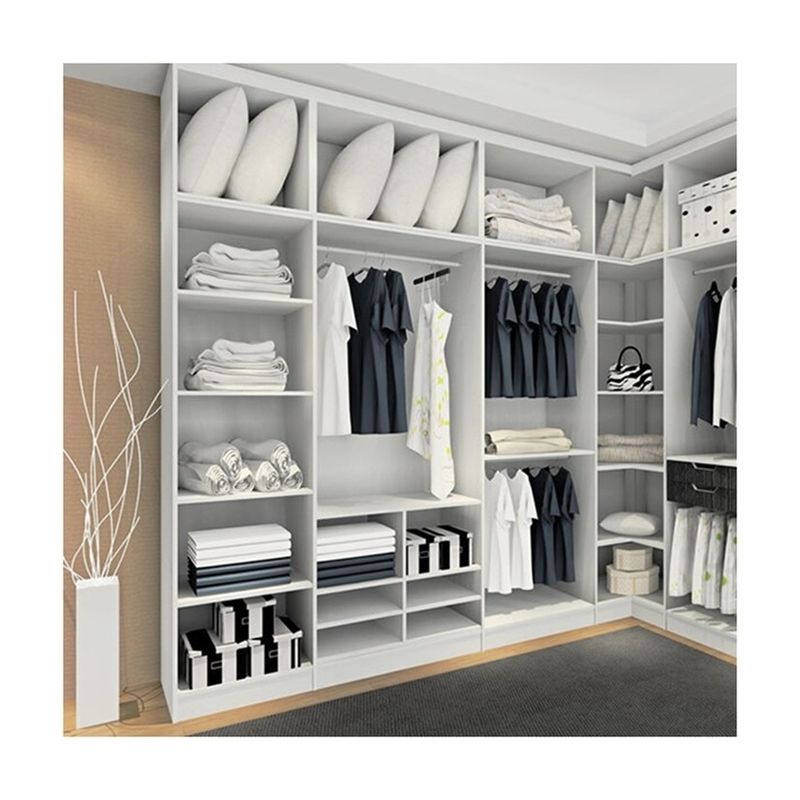 PANEL Estilo de madeira YALIG Big Corner Gabinete de guarda aberto para estilo de design contemporâneo