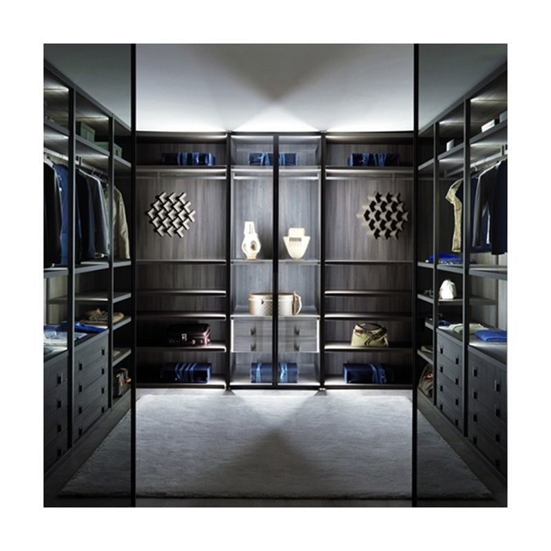 PANEL Estilo de madeira YALIG Big Corner Gabinete de guarda aberto para estilo de design contemporâneo
