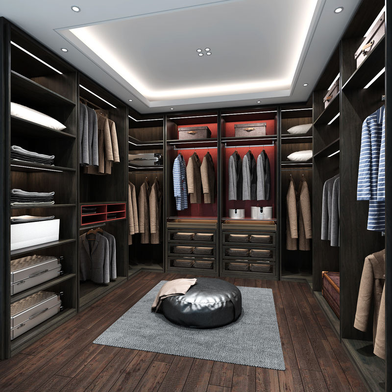 PANEL Estilo de madeira YALIG Big Corner Gabinete de guarda aberto para estilo de design contemporâneo
