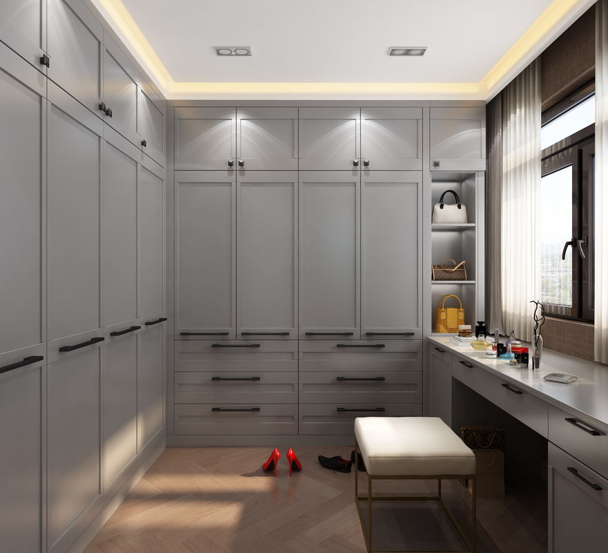 PANEL personalizado estilo madeira armazenamento do quarto organizador de roupas andar no armário