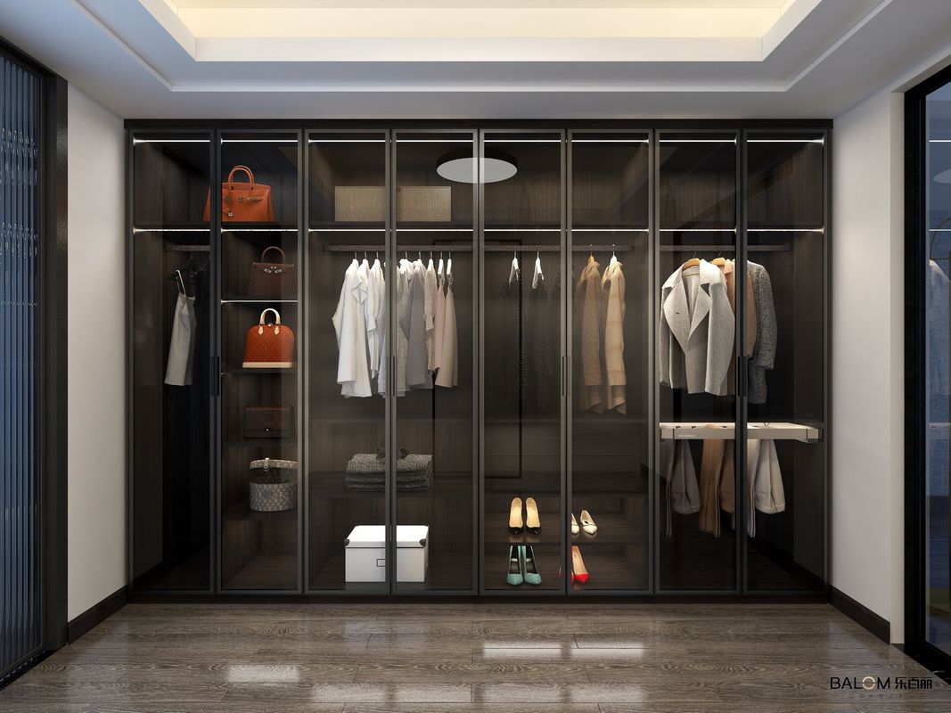 PANEL personalizado estilo madeira armazenamento do quarto organizador de roupas andar no armário
