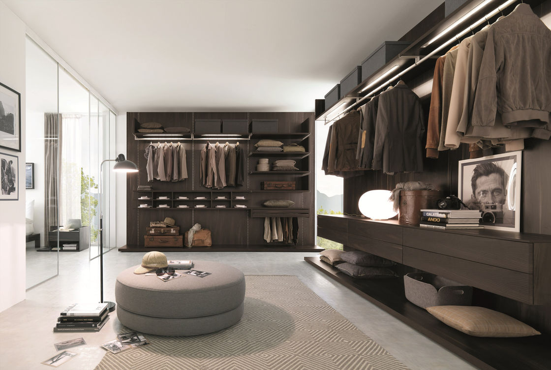 PANEL personalizado estilo madeira armazenamento do quarto organizador de roupas andar no armário
